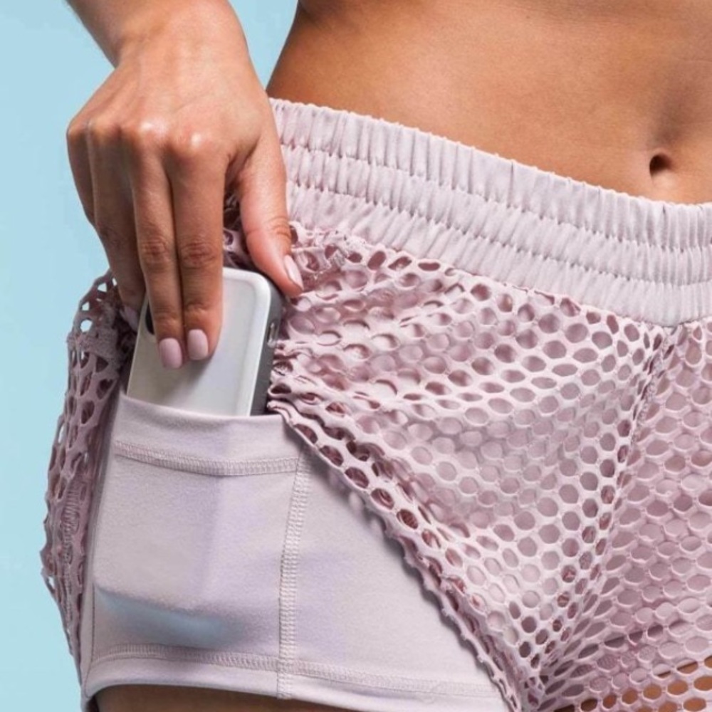 POPFLEX Secret Run Short- Blush- Size 8